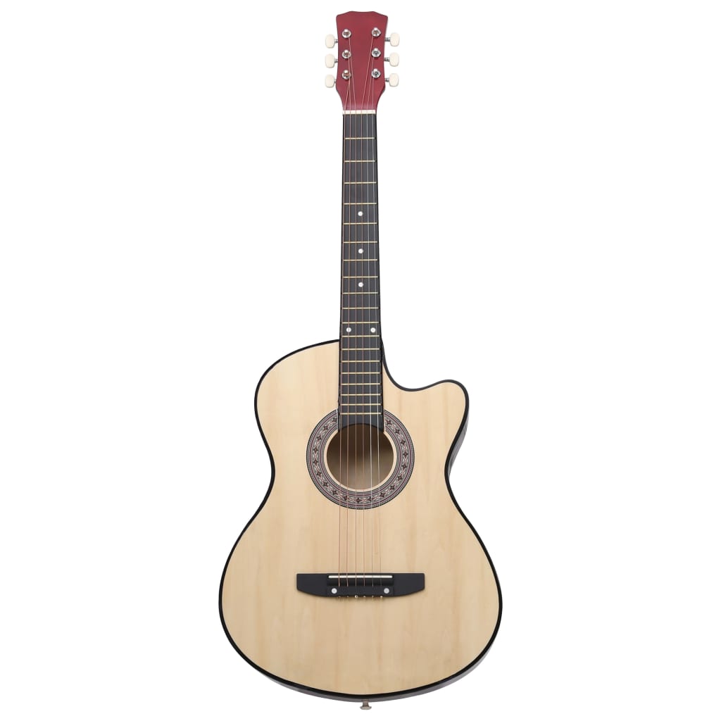 Gitaar cutaway met 6 snaren western akoestisch 38" lindenhout is nu te koop bij PeponiXL, paradijselijk wonen!