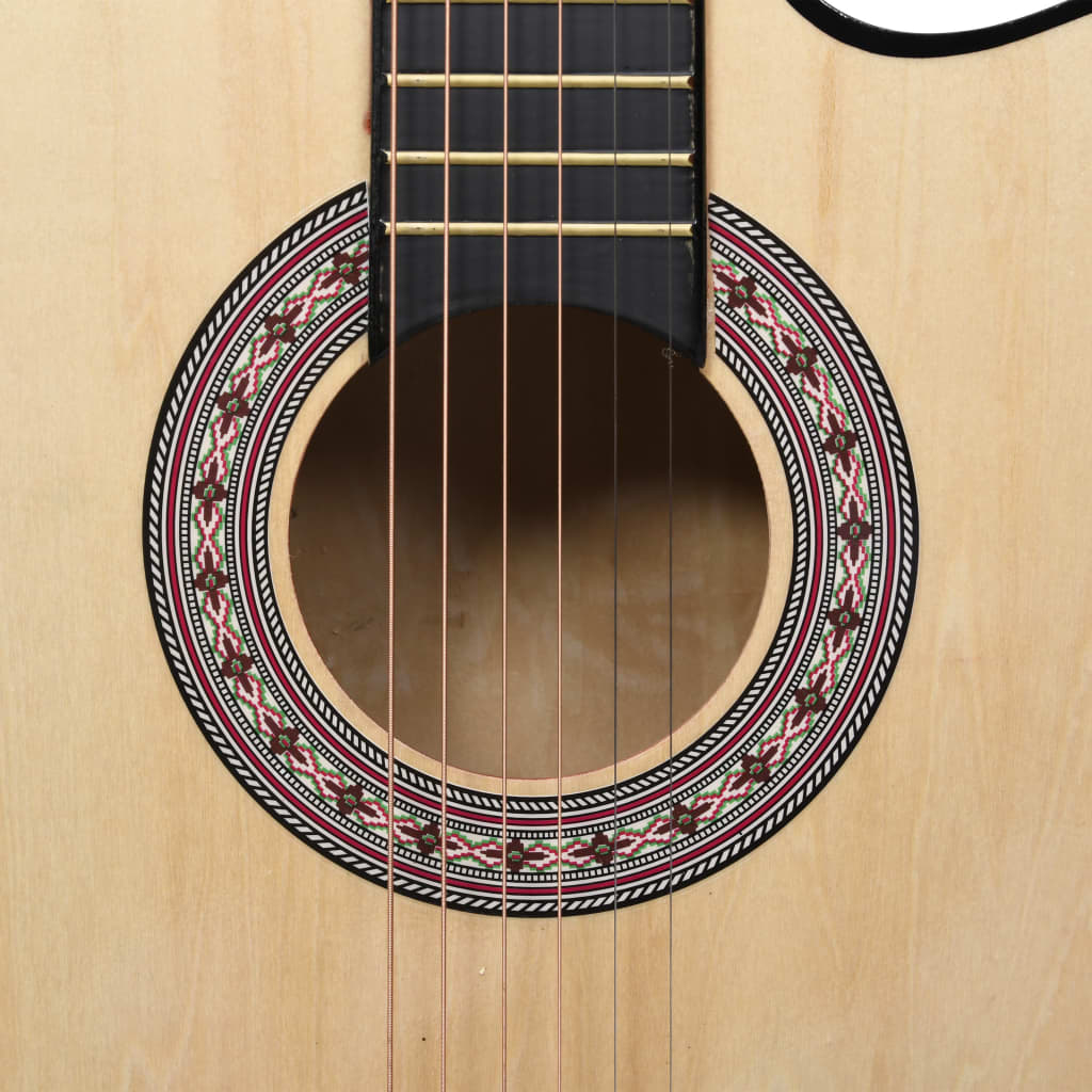 Gitaar cutaway met 6 snaren western akoestisch 38" lindenhout is nu te koop bij PeponiXL, paradijselijk wonen!