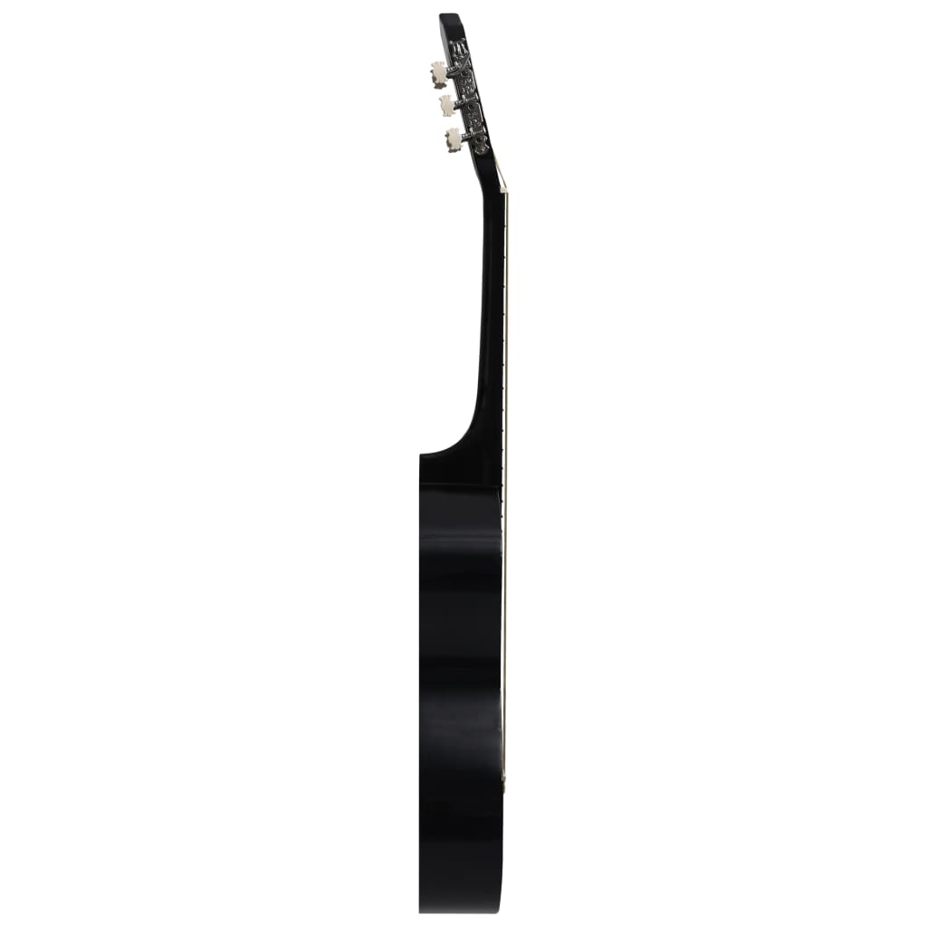 Gitaar cutaway met 6 snaren western klassiek 38" zwart is nu te koop bij PeponiXL, paradijselijk wonen!