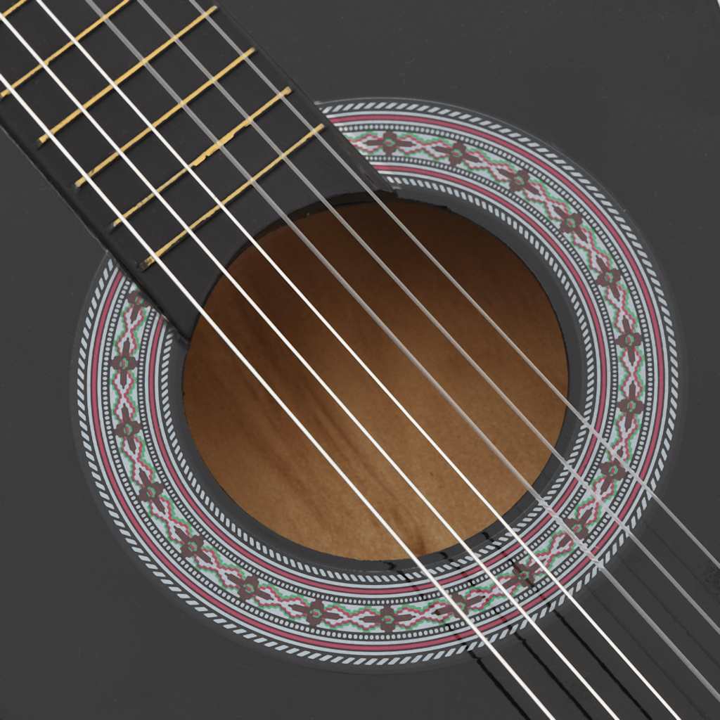 Gitaar cutaway met 6 snaren western klassiek 38" zwart is nu te koop bij PeponiXL, paradijselijk wonen!