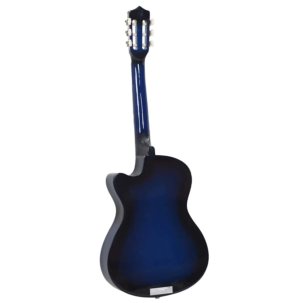 Gitaar cutaway met 6 snaren western klassiek 38" getint blauw is nu te koop bij PeponiXL, paradijselijk wonen!