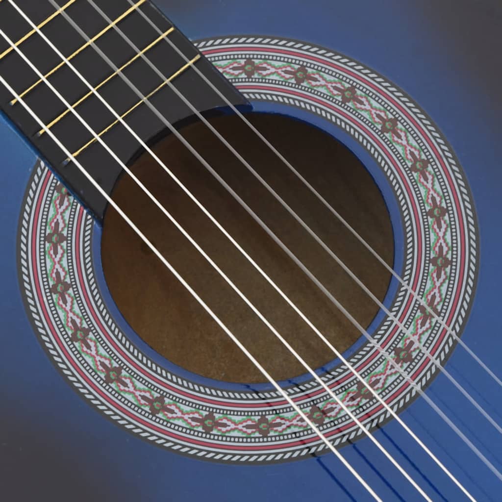Gitaar cutaway met 6 snaren western klassiek 38" getint blauw is nu te koop bij PeponiXL, paradijselijk wonen!