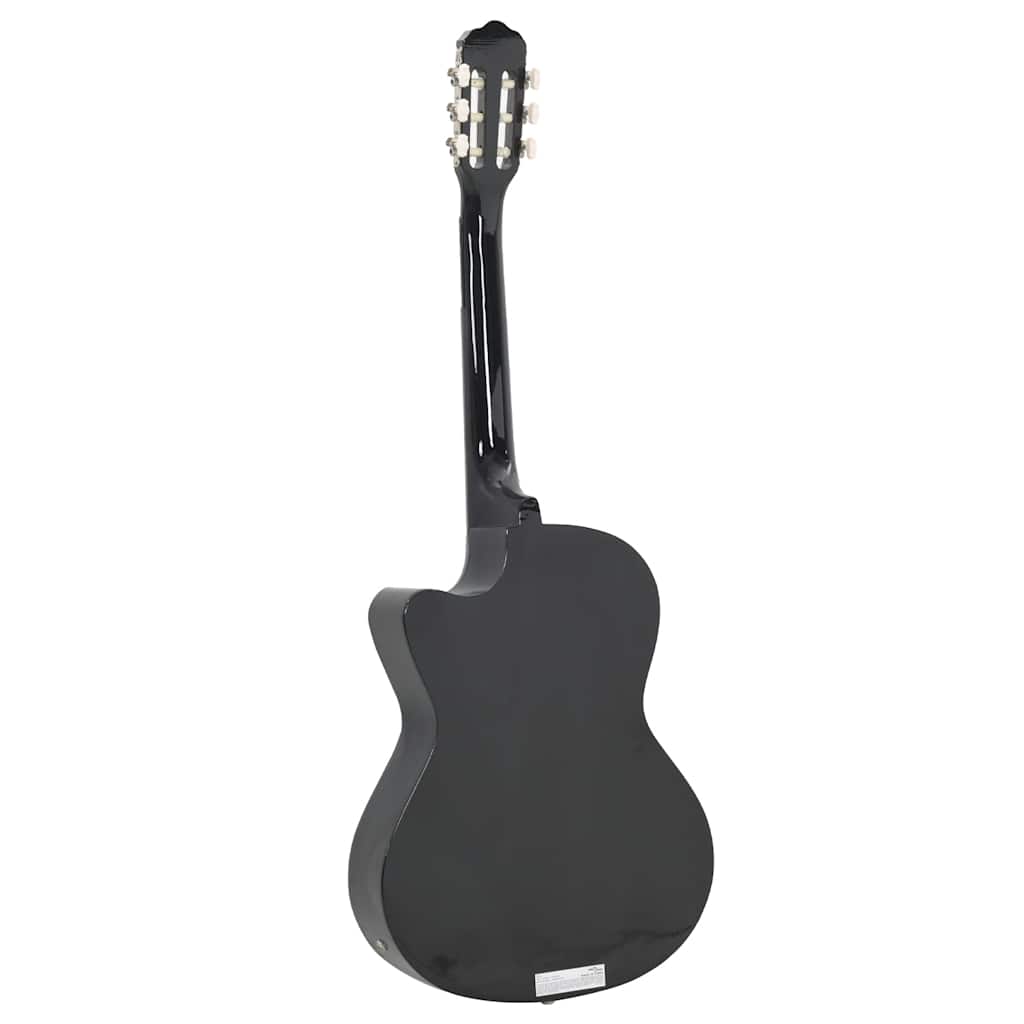 Gitaar cutaway met equalizer 6 snaren western klassiek zwart is nu te koop bij PeponiXL, paradijselijk wonen!