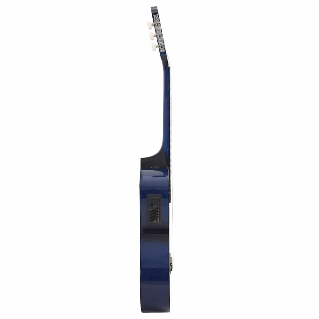 Gitaar cutaway met equalizer 6 snaren western klassiek blauw is nu te koop bij PeponiXL, paradijselijk wonen!