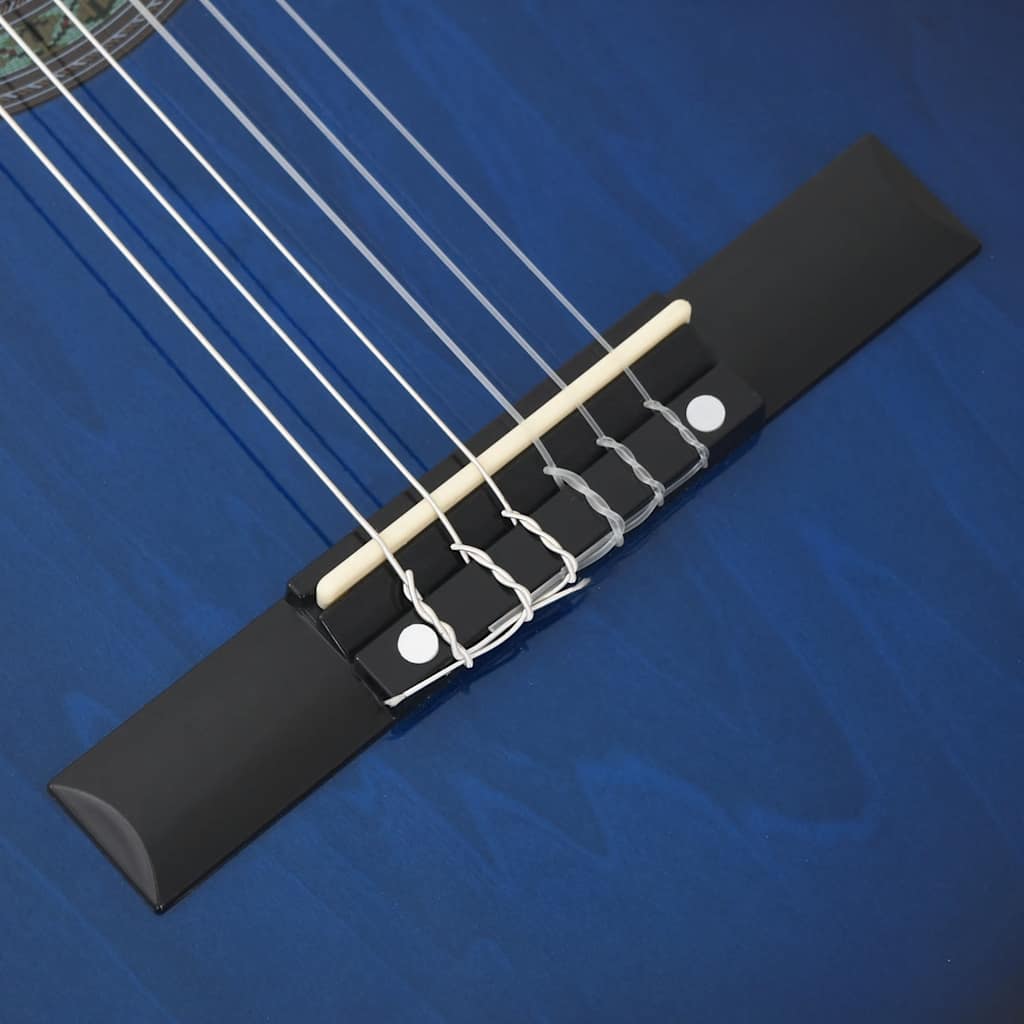 Gitaar cutaway met equalizer 6 snaren western klassiek blauw is nu te koop bij PeponiXL, paradijselijk wonen!