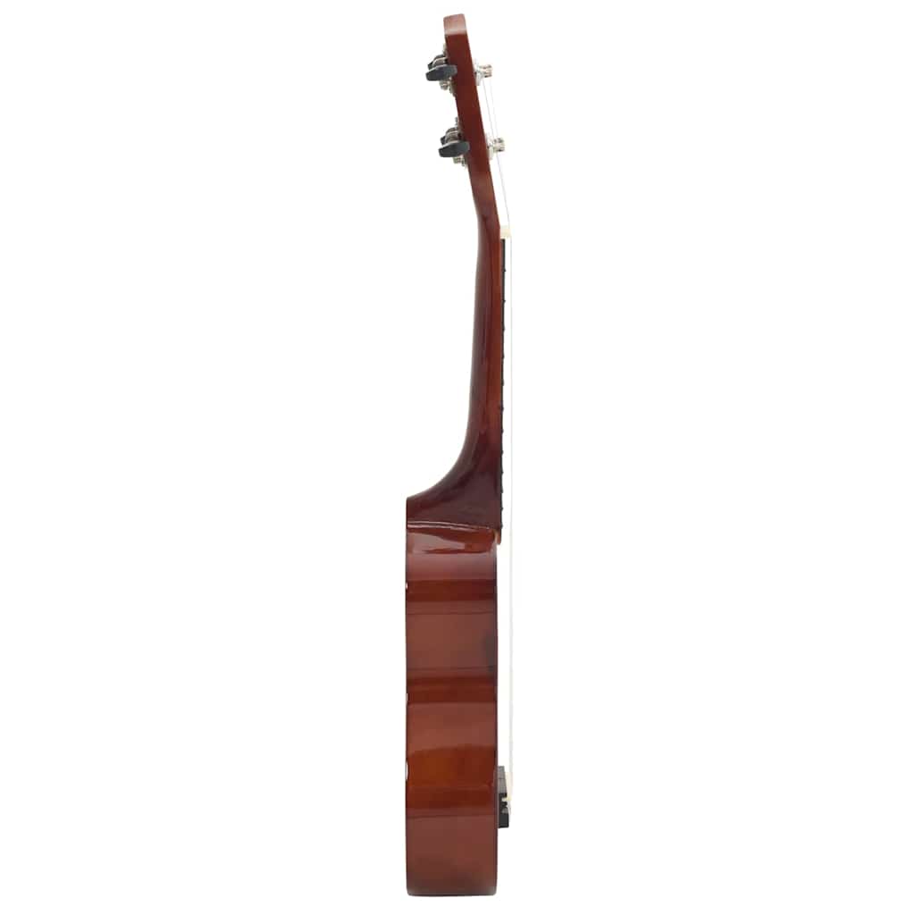 Ukuleleset met tas voor kinderen sopraan 21'' donkerhoutkleurig is nu te koop bij PeponiXL, paradijselijk wonen!