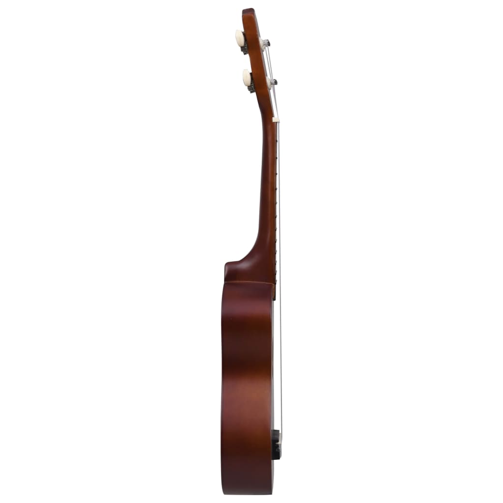 Ukuleleset met tas voor kinderen sopraan 21'' donkerhoutkleurig is nu te koop bij PeponiXL, paradijselijk wonen!