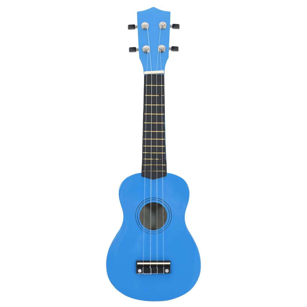 Ukuleleset met tas voor kinderen sopraan 21'' blauw is nu te koop bij PeponiXL, paradijselijk wonen!