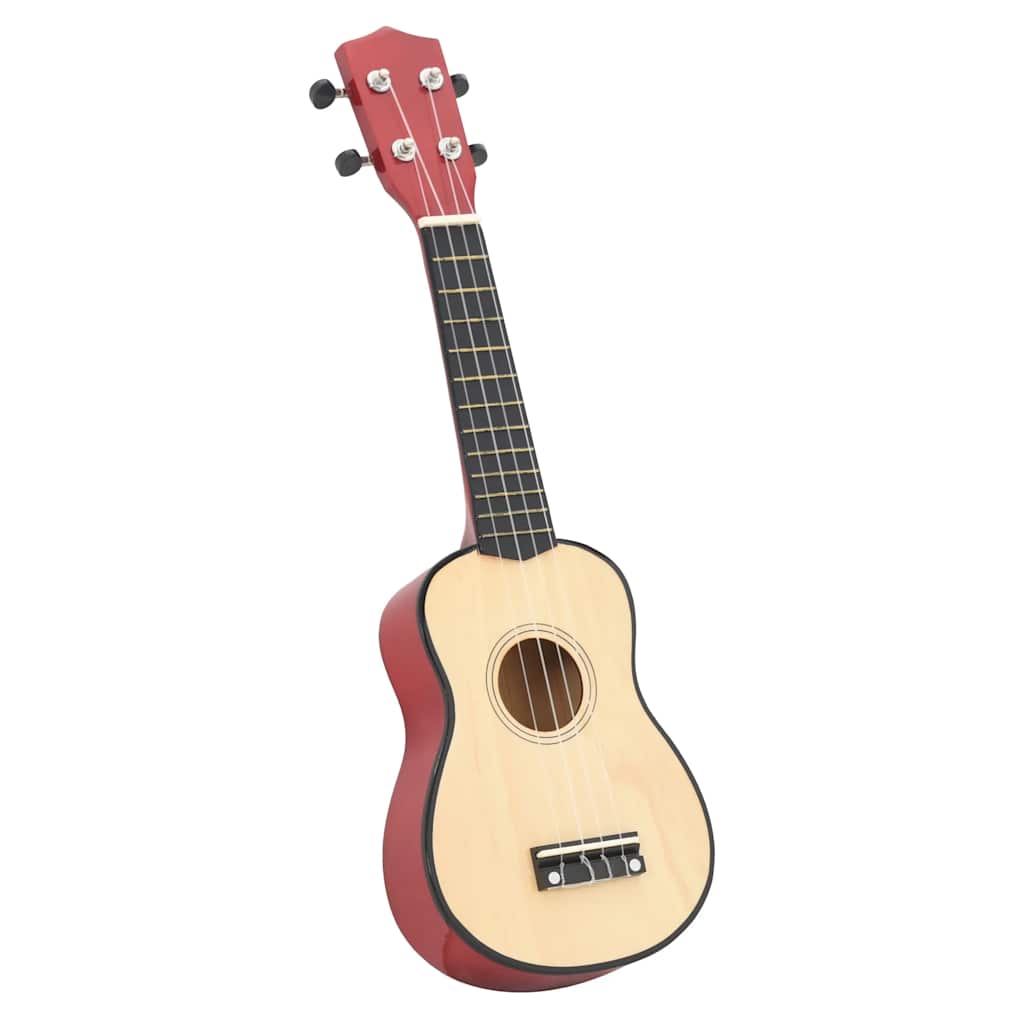 Ukuleleset met tas voor kinderen sopraan 23'' lichthoutkleurig is nu te koop bij PeponiXL, paradijselijk wonen!