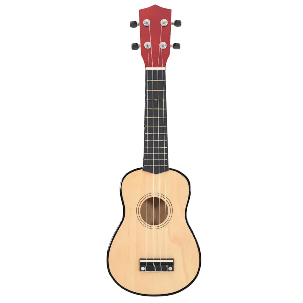 Ukuleleset met tas voor kinderen sopraan 23'' lichthoutkleurig is nu te koop bij PeponiXL, paradijselijk wonen!