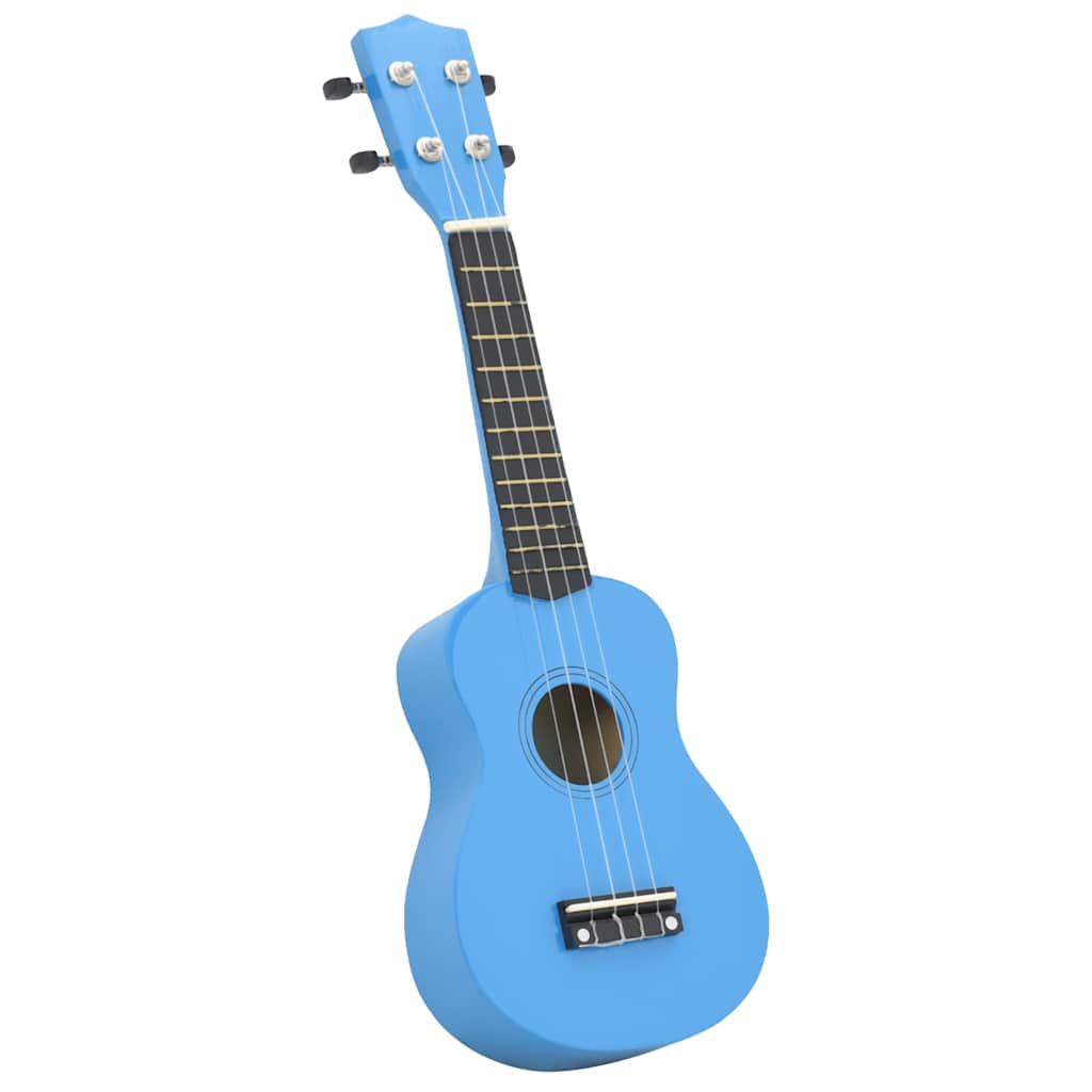 Ukuleleset met tas voor kinderen sopraan 23'' blauw is nu te koop bij PeponiXL, paradijselijk wonen!