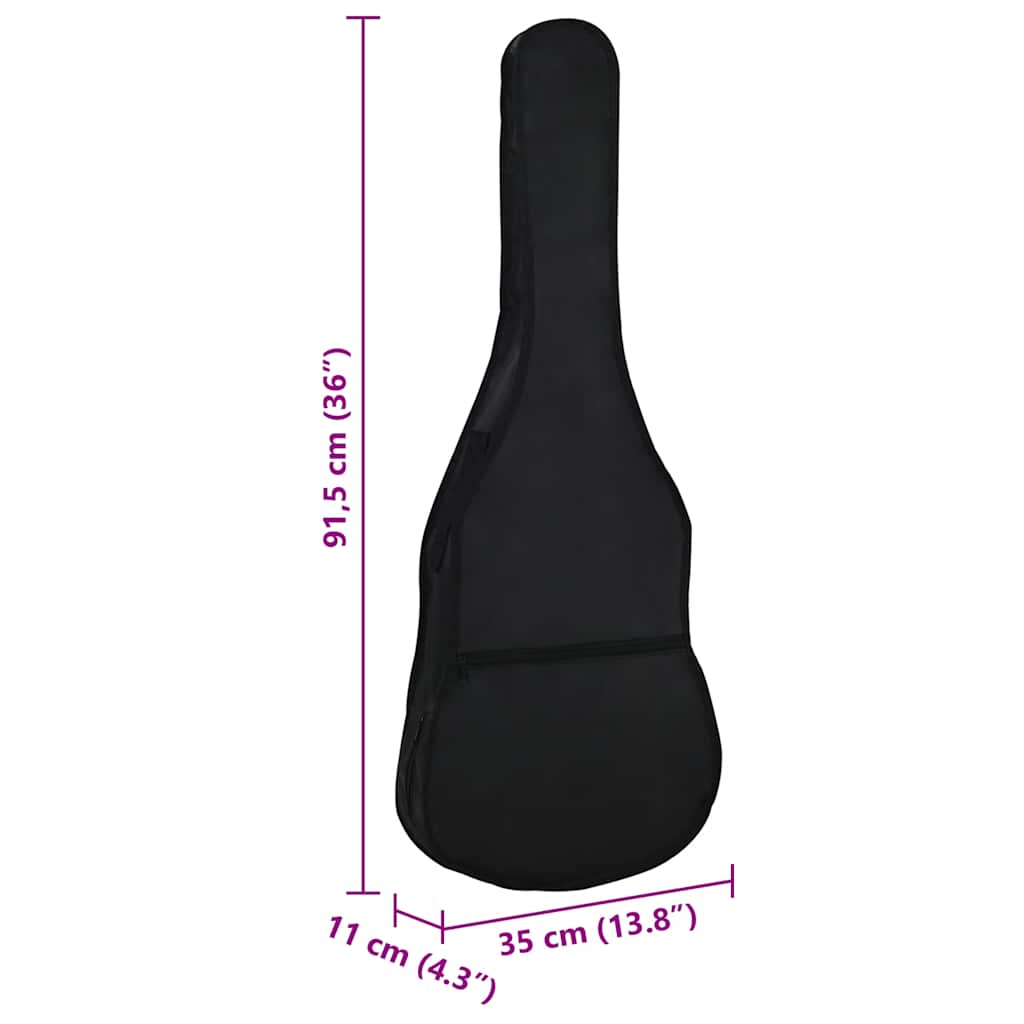 Gitaartas voor 1/2 (34") klassieke gitaar 94x35 cm stof zwart is nu te koop bij PeponiXL, paradijselijk wonen!