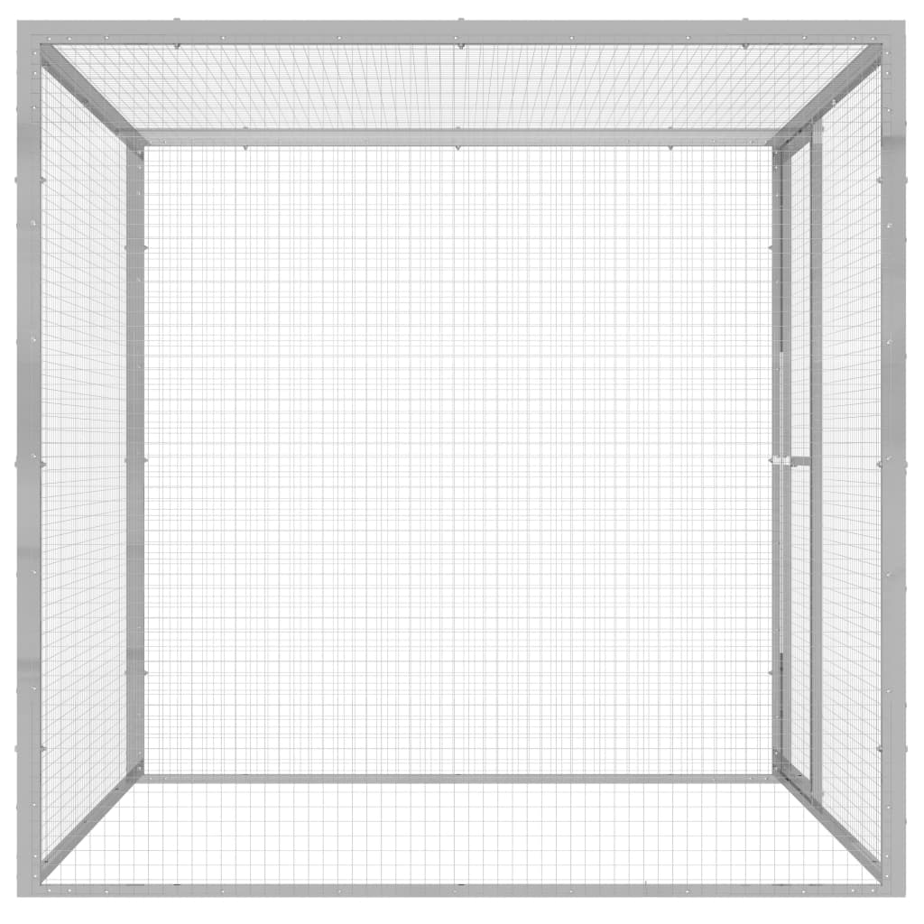 Kattenkooi 1,5x1,5x1,5 m gegalvaniseerd staal is nu te koop bij PeponiXL, paradijselijk wonen!