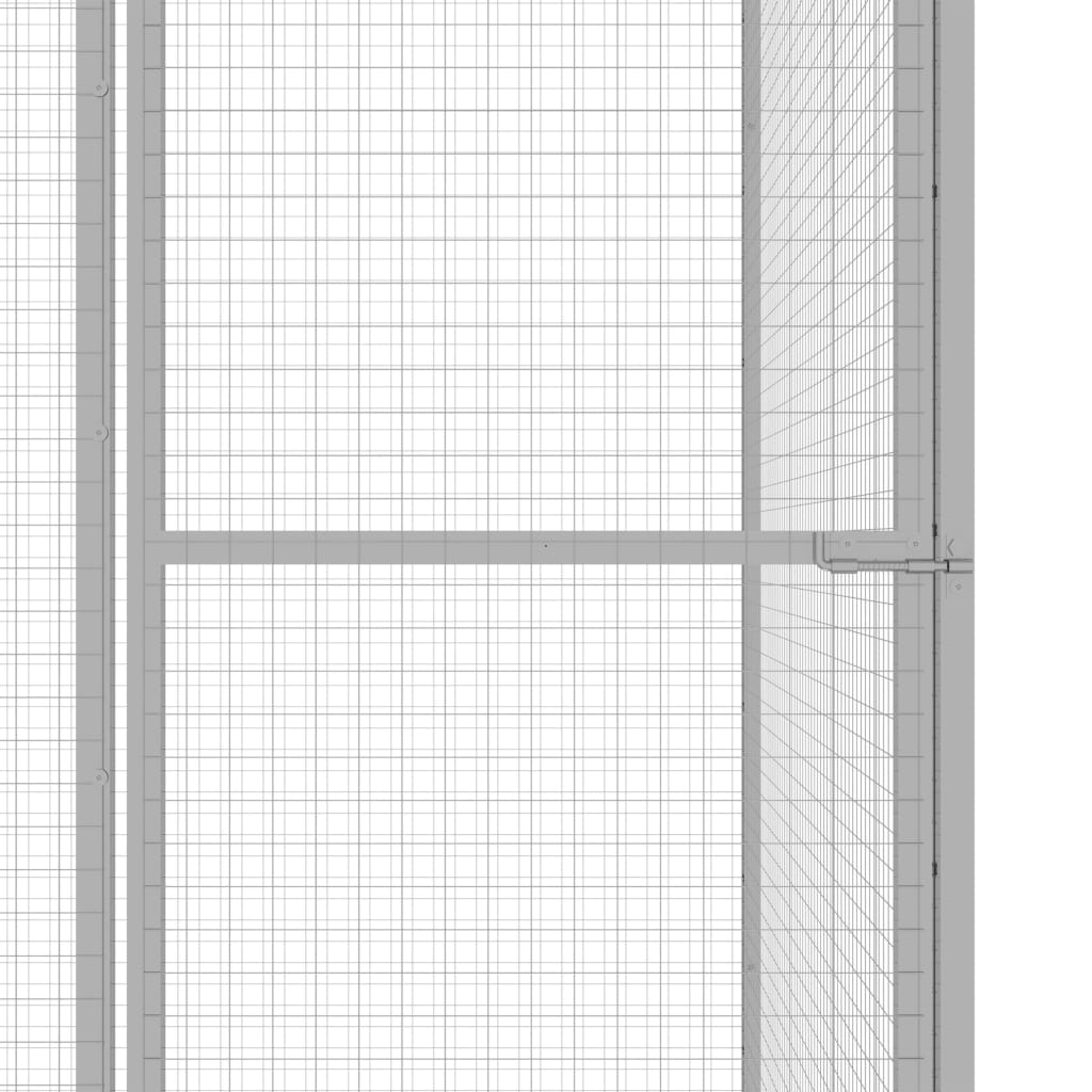 Kattenkooi 1,5x1,5x1,5 m gegalvaniseerd staal is nu te koop bij PeponiXL, paradijselijk wonen!