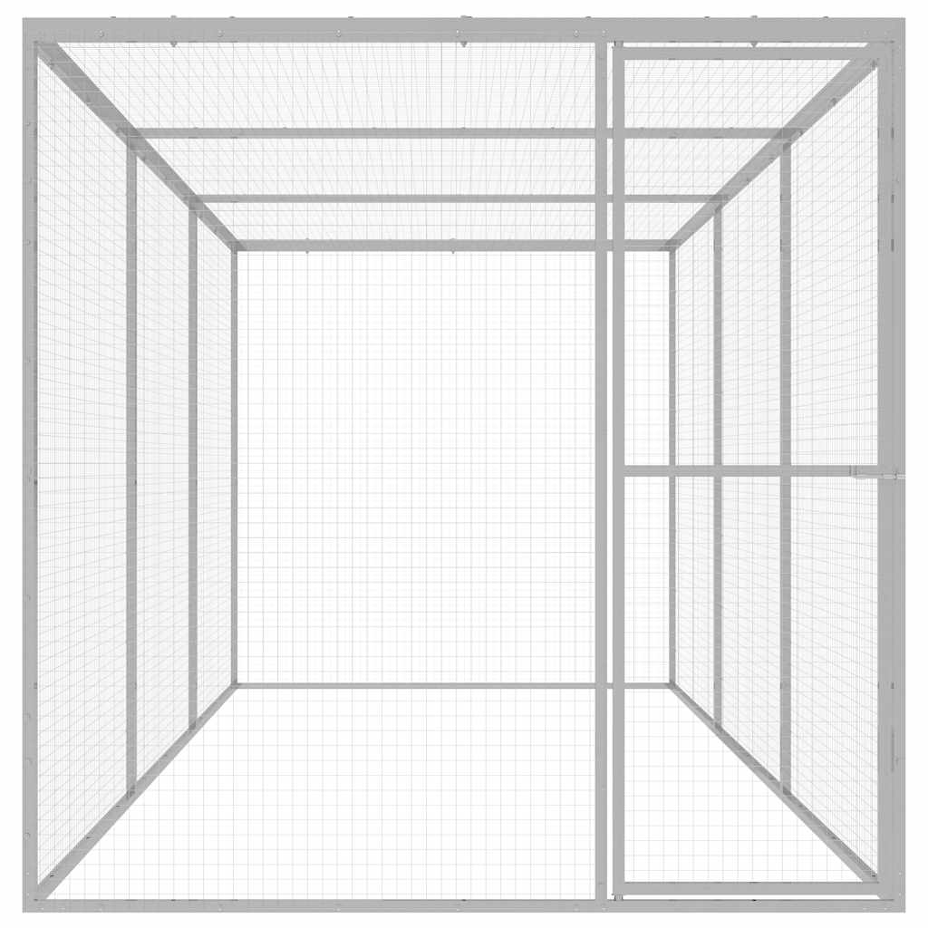 Kattenkooi 4,5x1,5x1,5 m gegalvaniseerd staal is nu te koop bij PeponiXL, paradijselijk wonen!