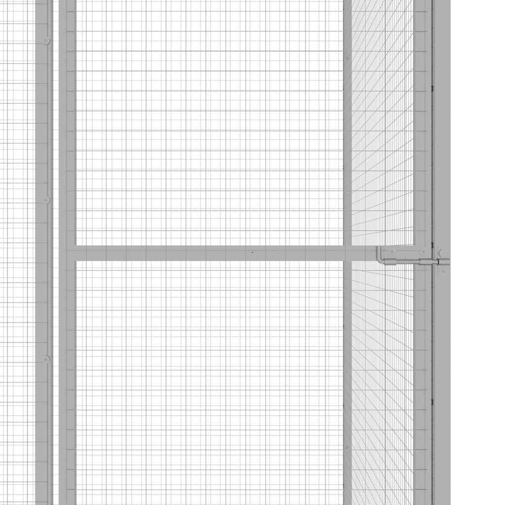 Kattenkooi 4,5x1,5x1,5 m gegalvaniseerd staal is nu te koop bij PeponiXL, paradijselijk wonen!