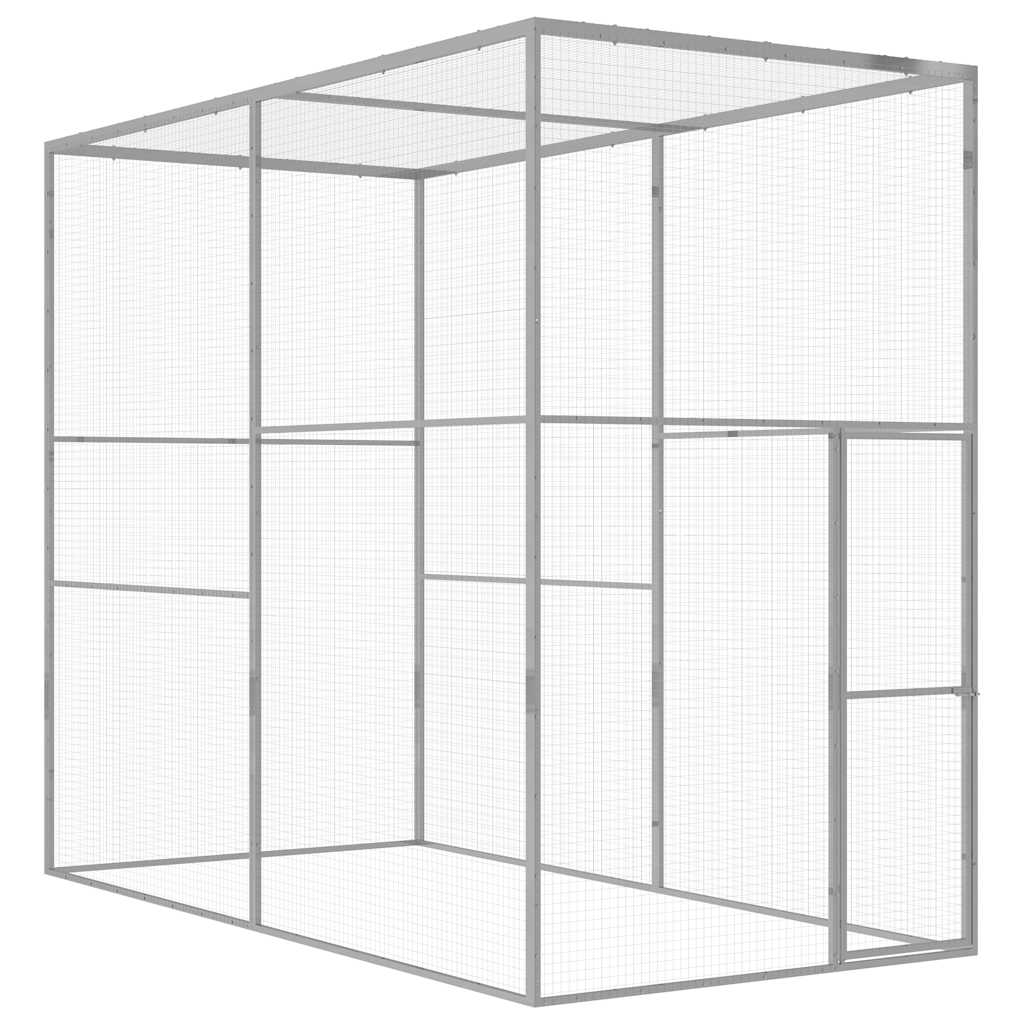 Kattenkooi 3x1,5x2,5 m gegalvaniseerd staal is nu te koop bij PeponiXL, paradijselijk wonen!
