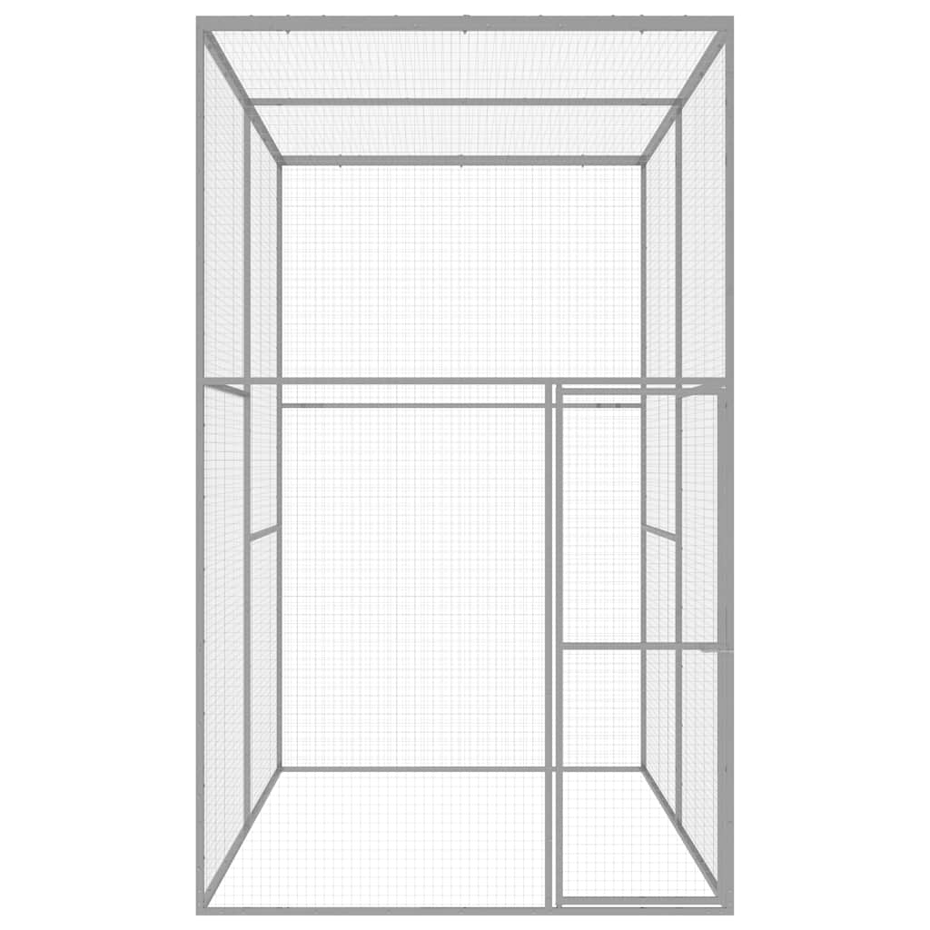 Kattenkooi 3x1,5x2,5 m gegalvaniseerd staal is nu te koop bij PeponiXL, paradijselijk wonen!