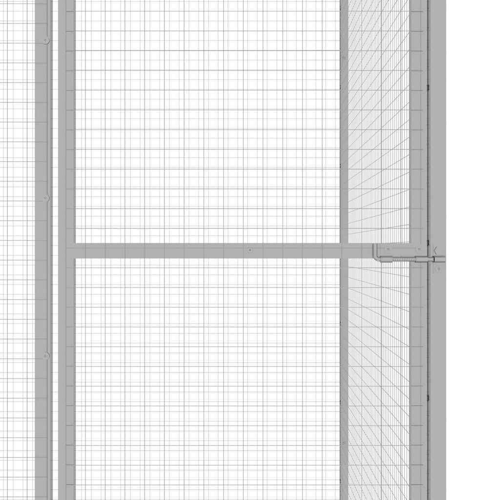 Kattenkooi 3x1,5x2,5 m gegalvaniseerd staal is nu te koop bij PeponiXL, paradijselijk wonen!