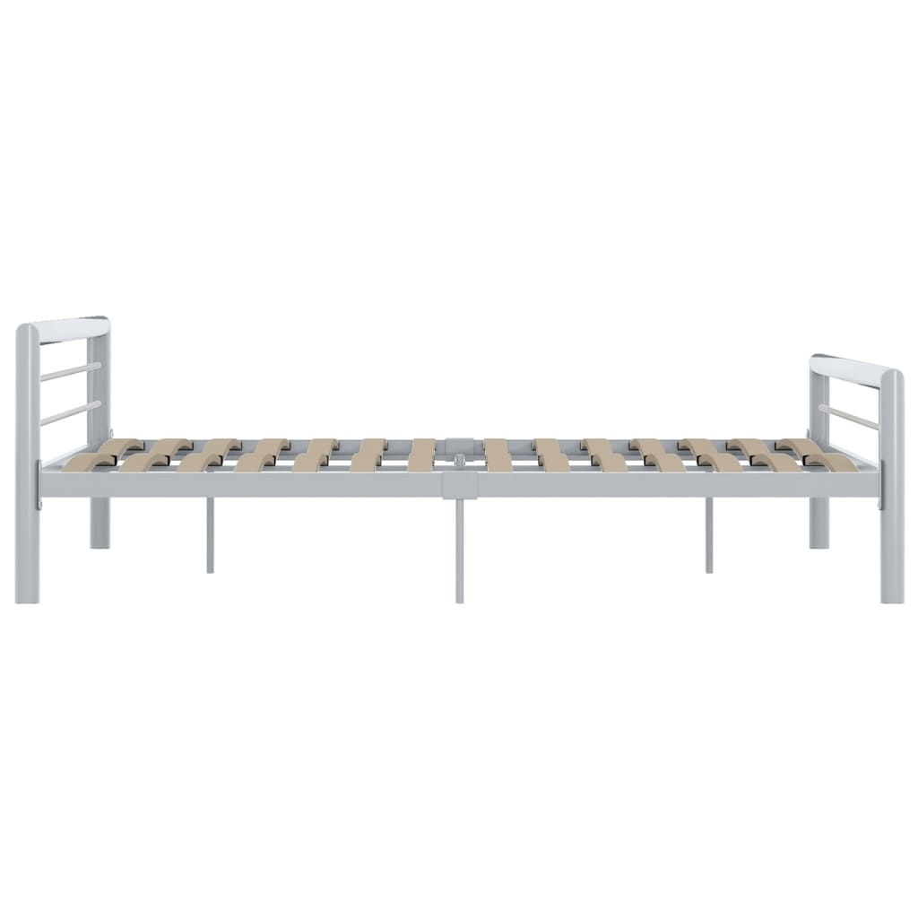 Bedframe metaal grijs en wit 180x200 cm is nu te koop bij PeponiXL, paradijselijk wonen!