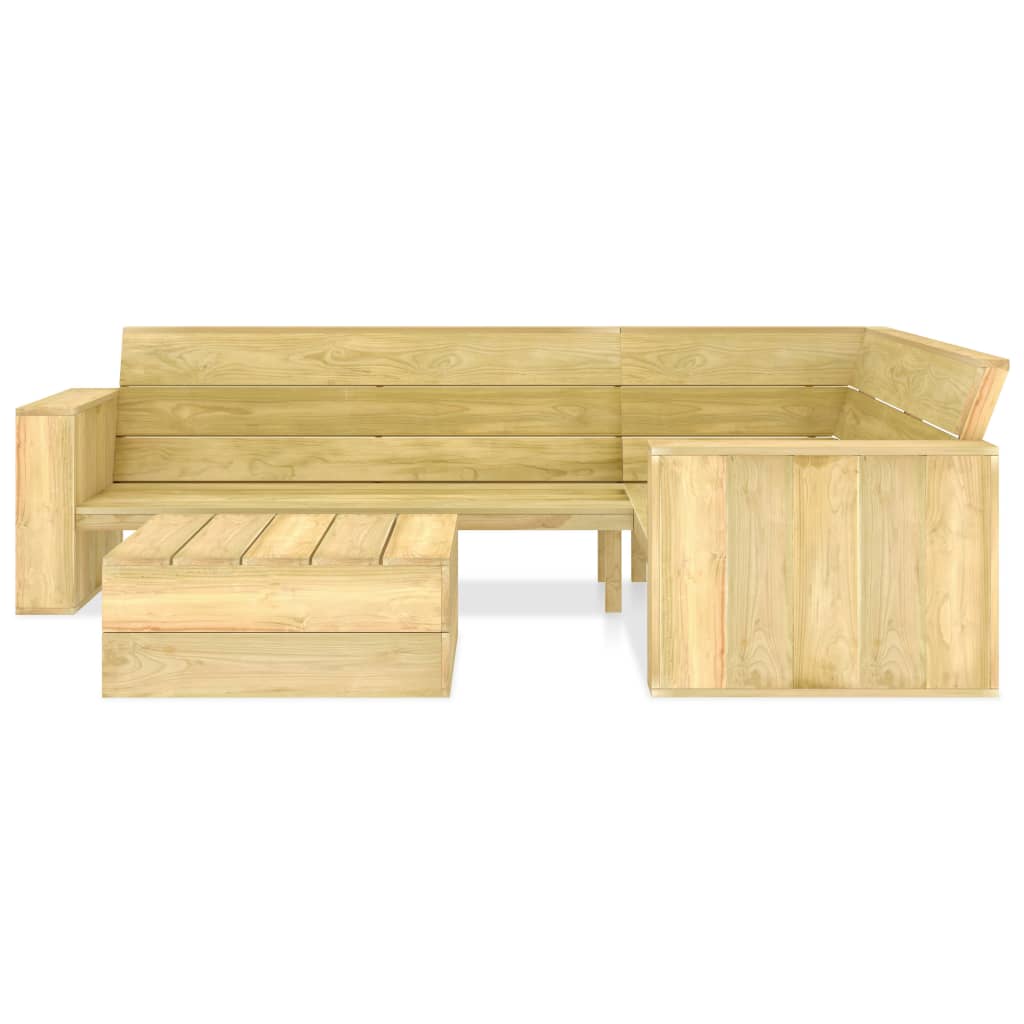 2-delige Loungeset geïmpregneerd grenenhout is nu te koop bij PeponiXL, paradijselijk wonen!
