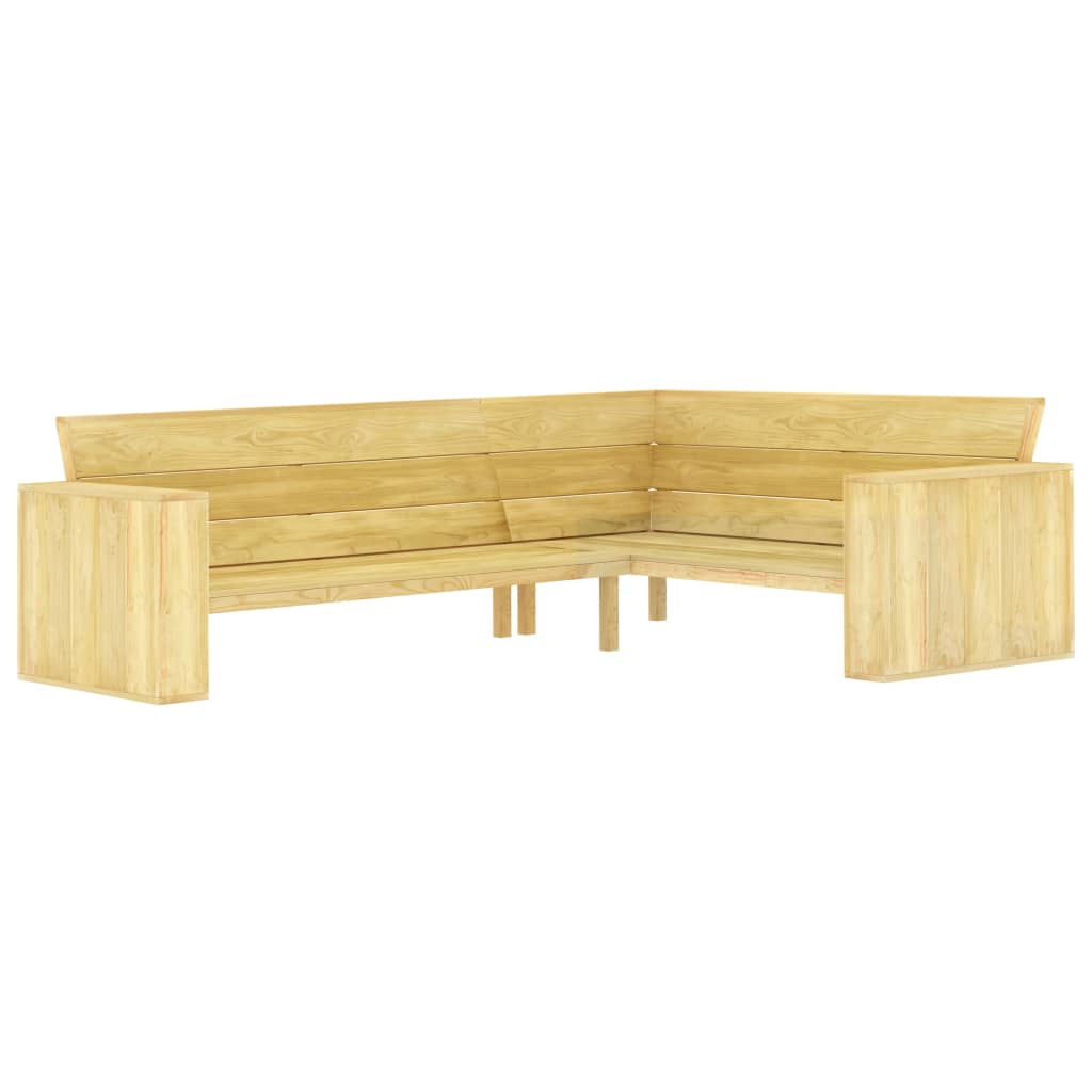 2-delige Loungeset geïmpregneerd grenenhout is nu te koop bij PeponiXL, paradijselijk wonen!