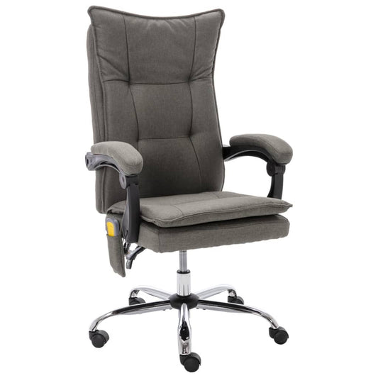 Kantoormassagestoel stof grijs is nu te koop bij PeponiXL, paradijselijk wonen!