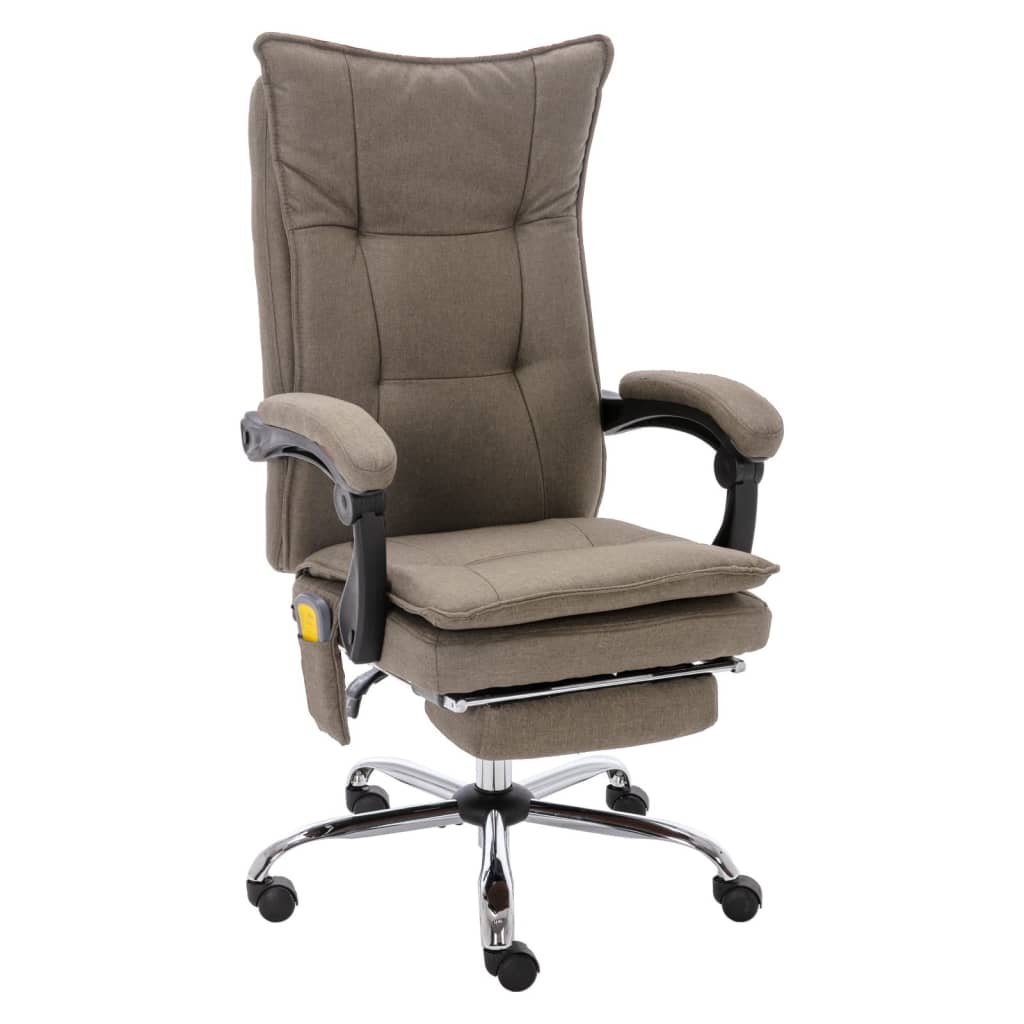 Kantoormassagestoel stof taupe is nu te koop bij PeponiXL, paradijselijk wonen!