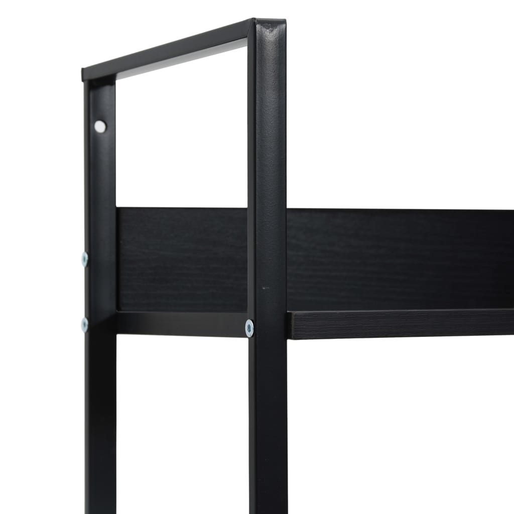 Boekenkast met 5 schappen 60x27,6x158,5 cm bewerkt hout zwart is nu te koop bij PeponiXL, paradijselijk wonen!