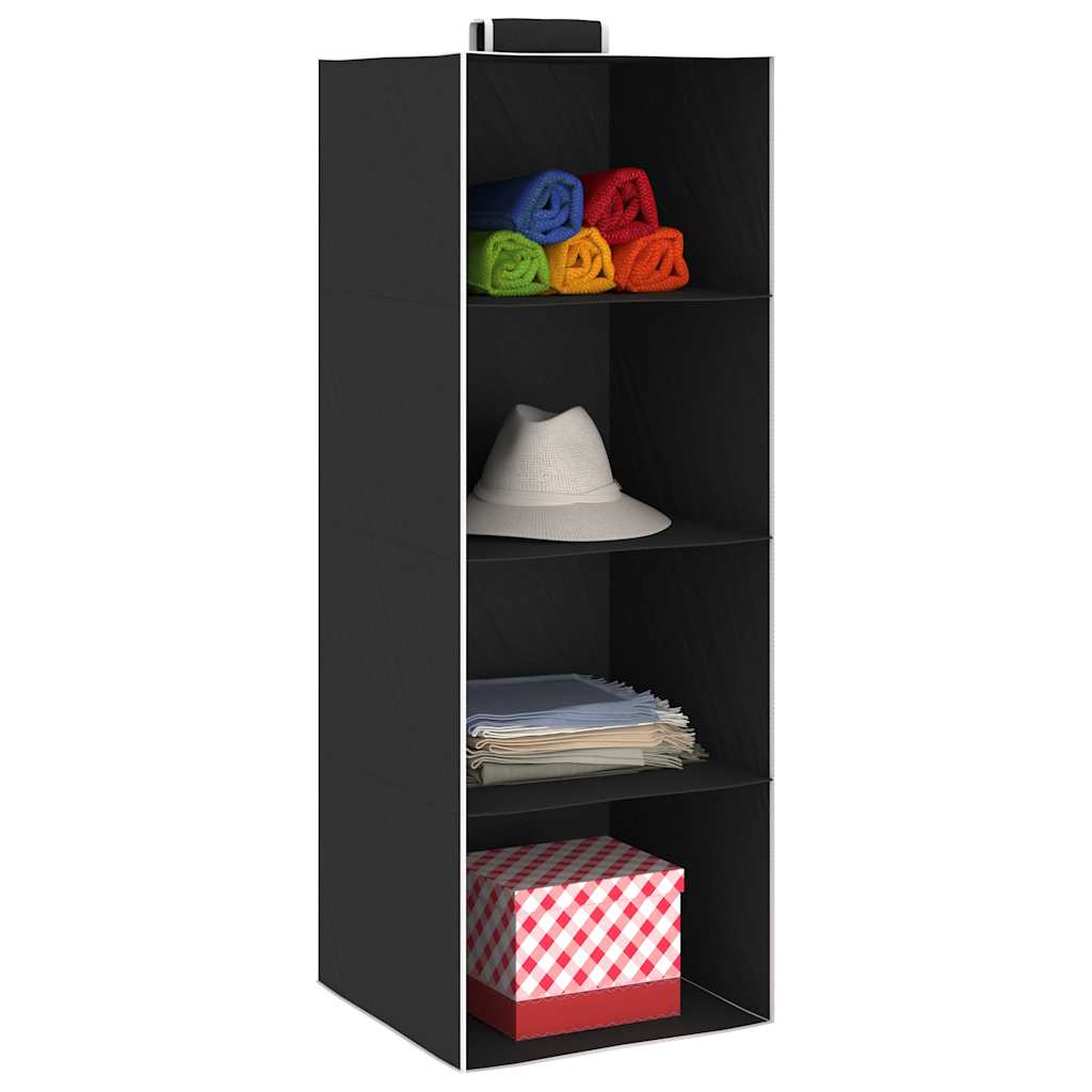 Kledingorganisers hangend 2 st met 4 schappen stof is nu te koop bij PeponiXL, paradijselijk wonen!