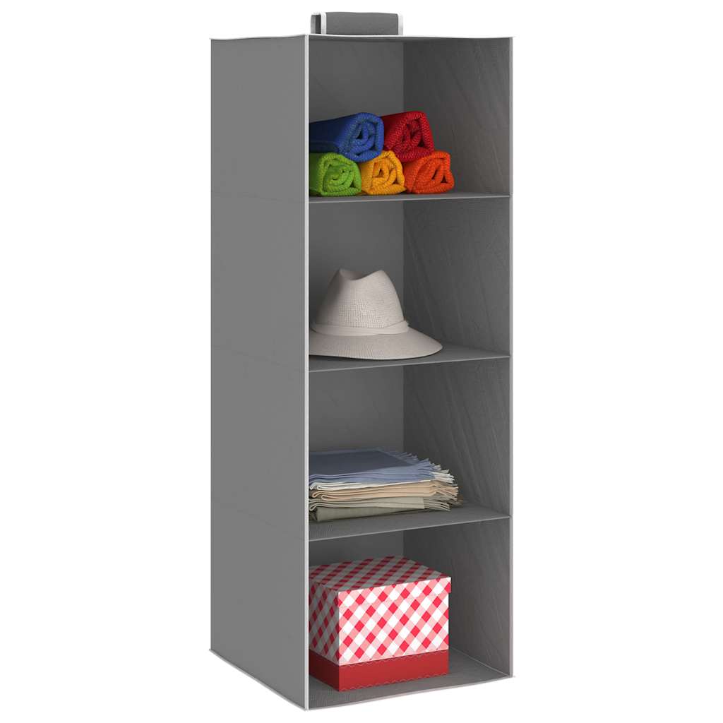 Kledingorganisers hangend 2 st met 4 schappen stof is nu te koop bij PeponiXL, paradijselijk wonen!