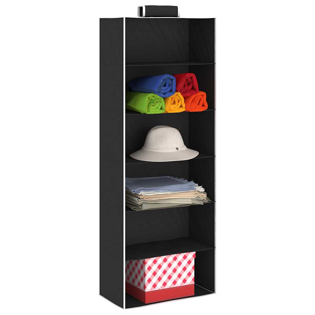 Kledingorganisers hangend 2 st met 6 schappen stof is nu te koop bij PeponiXL, paradijselijk wonen!