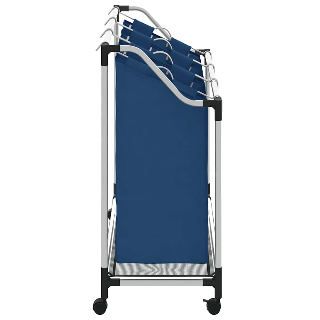 Wassorteerder met 3 zakken staal blauw is nu te koop bij PeponiXL, paradijselijk wonen!