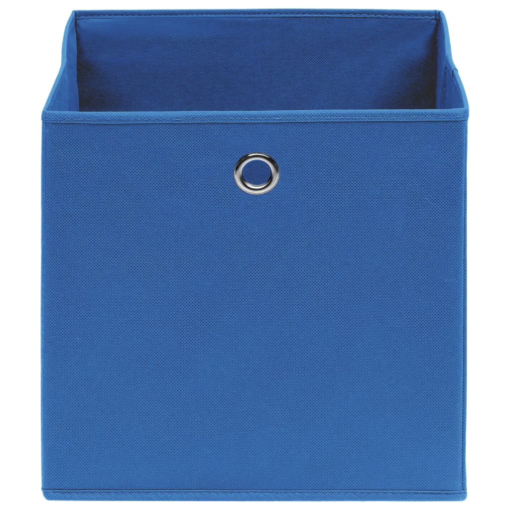 Opbergboxen 4 st 32x32x32 cm stof blauw is nu te koop bij PeponiXL, paradijselijk wonen!