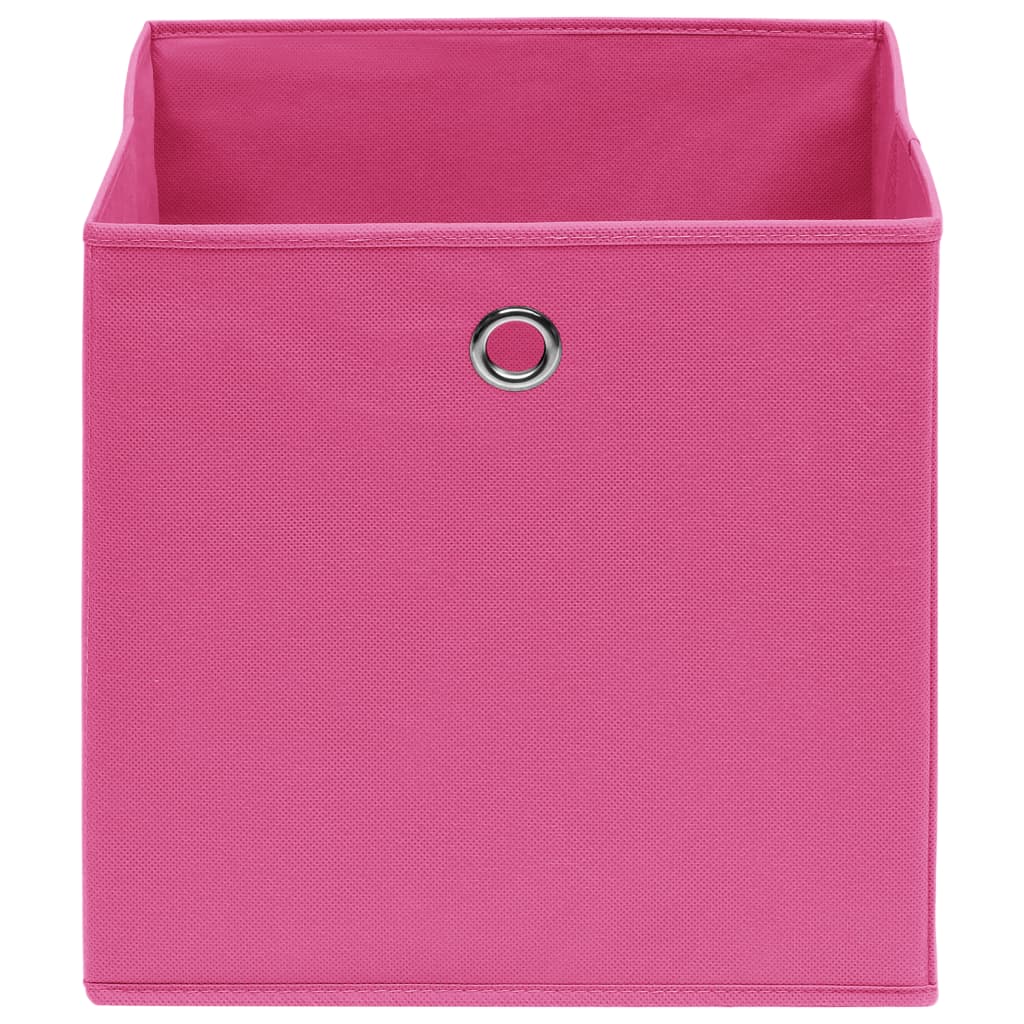 Opbergboxen 10 st 32x32x32 cm stof roze is nu te koop bij PeponiXL, paradijselijk wonen!