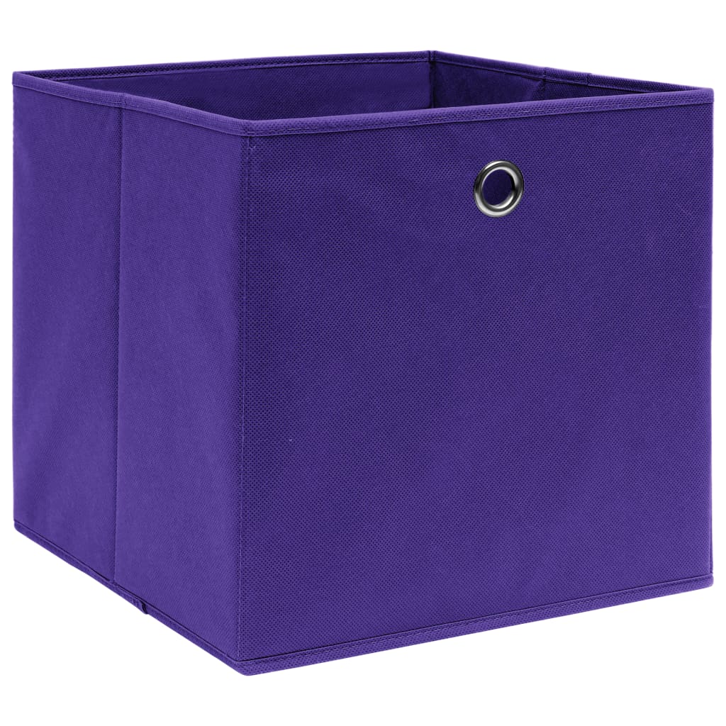 Opbergboxen 4 st 32x32x32 cm stof paars is nu te koop bij PeponiXL, paradijselijk wonen!