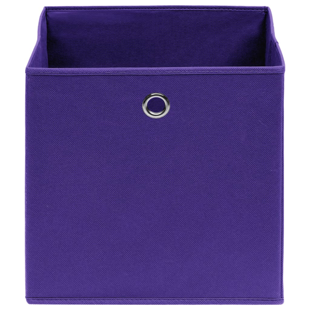 Opbergboxen 4 st 32x32x32 cm stof paars is nu te koop bij PeponiXL, paradijselijk wonen!
