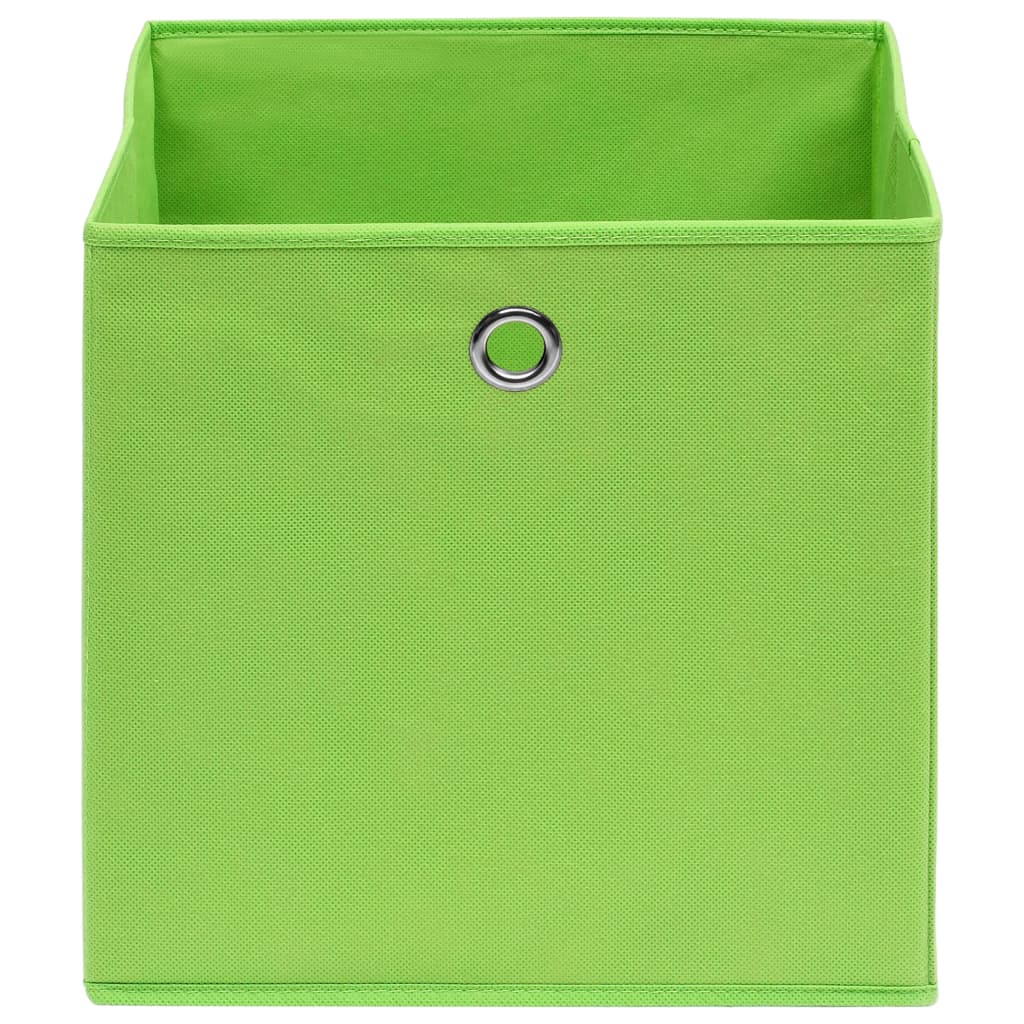 Opbergboxen 10 st 32x32x32 cm stof groen is nu te koop bij PeponiXL, paradijselijk wonen!