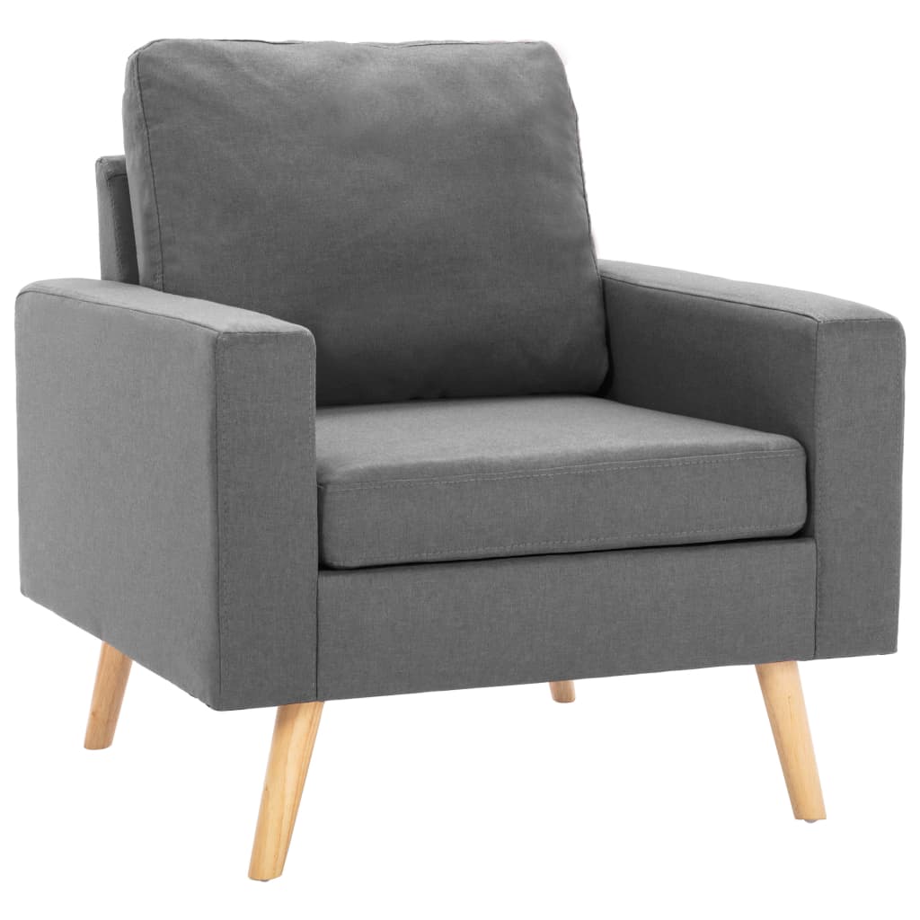Fauteuil stof lichtgrijs is nu te koop bij PeponiXL, paradijselijk wonen!