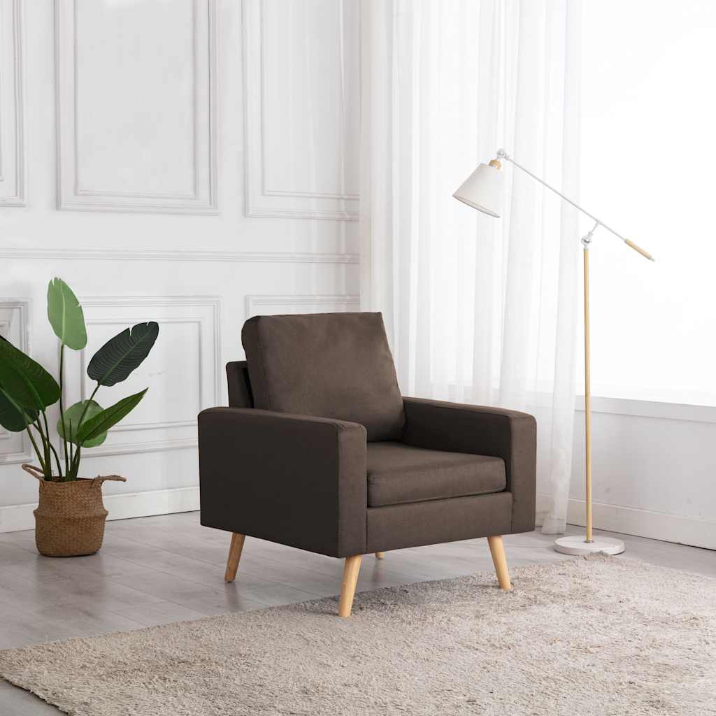 Fauteuil stof bruin is nu te koop bij PeponiXL, paradijselijk wonen!
