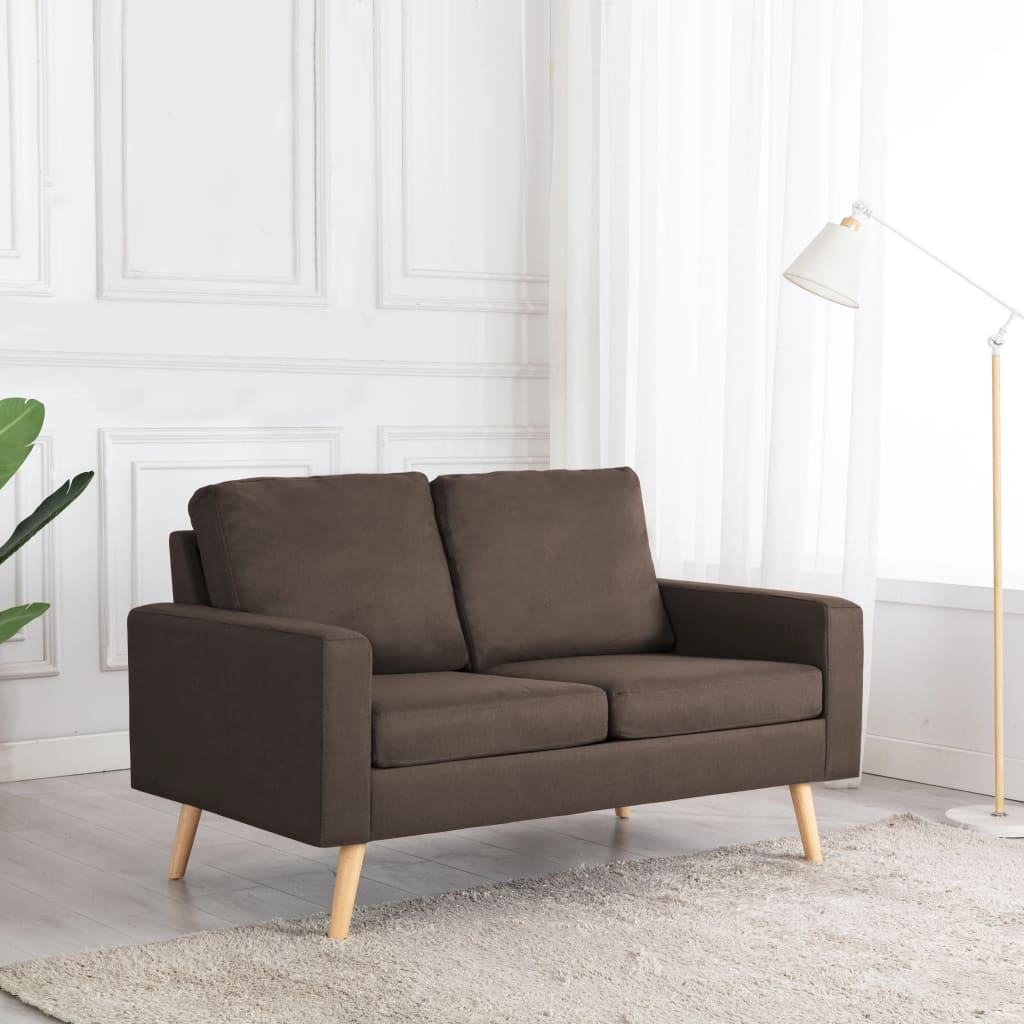 Tweezitsbank stof bruin is nu te koop bij PeponiXL, paradijselijk wonen!