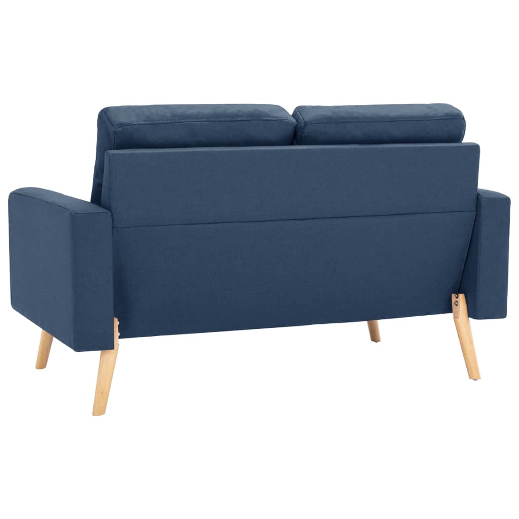 Tweezitsbank stof blauw is nu te koop bij PeponiXL, paradijselijk wonen!