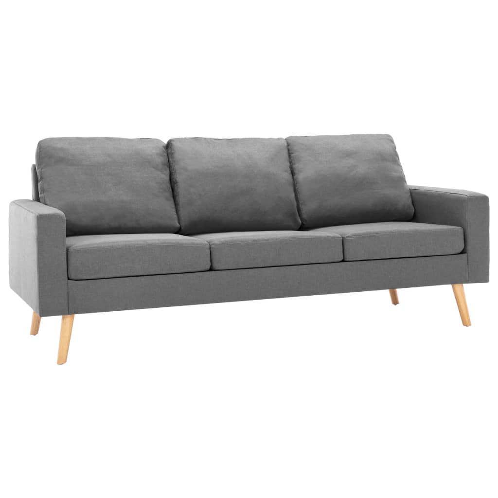 Driezitsbank stof lichtgrijs is nu te koop bij PeponiXL, paradijselijk wonen!