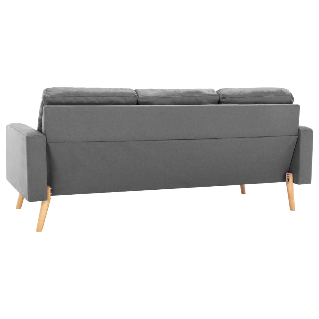 Driezitsbank stof lichtgrijs is nu te koop bij PeponiXL, paradijselijk wonen!