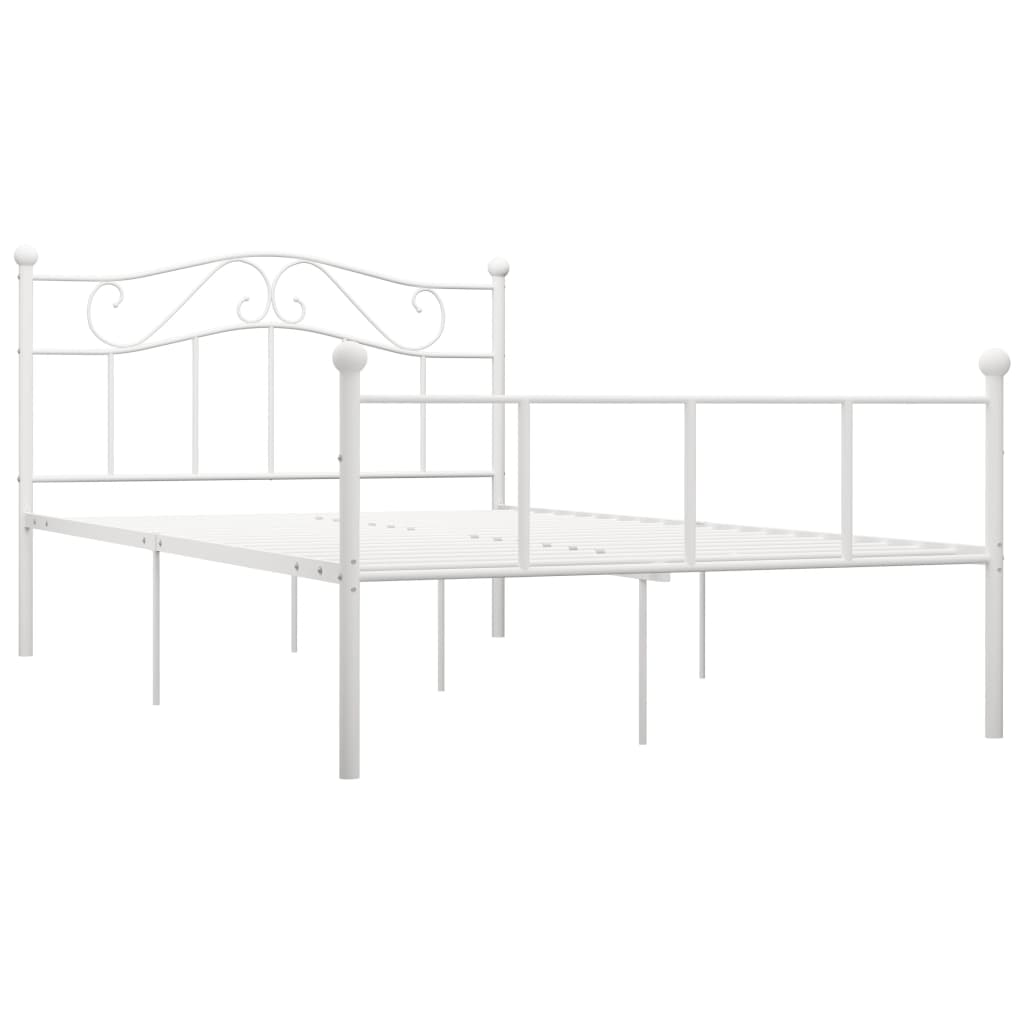 Bedframe metaal wit 160x200 cm is nu te koop bij PeponiXL, paradijselijk wonen!