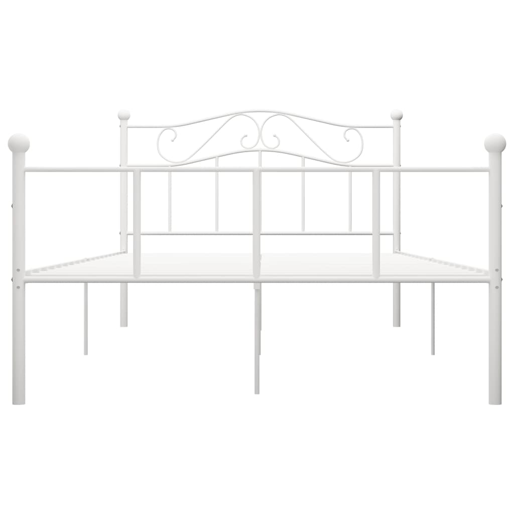 Bedframe metaal wit 160x200 cm is nu te koop bij PeponiXL, paradijselijk wonen!