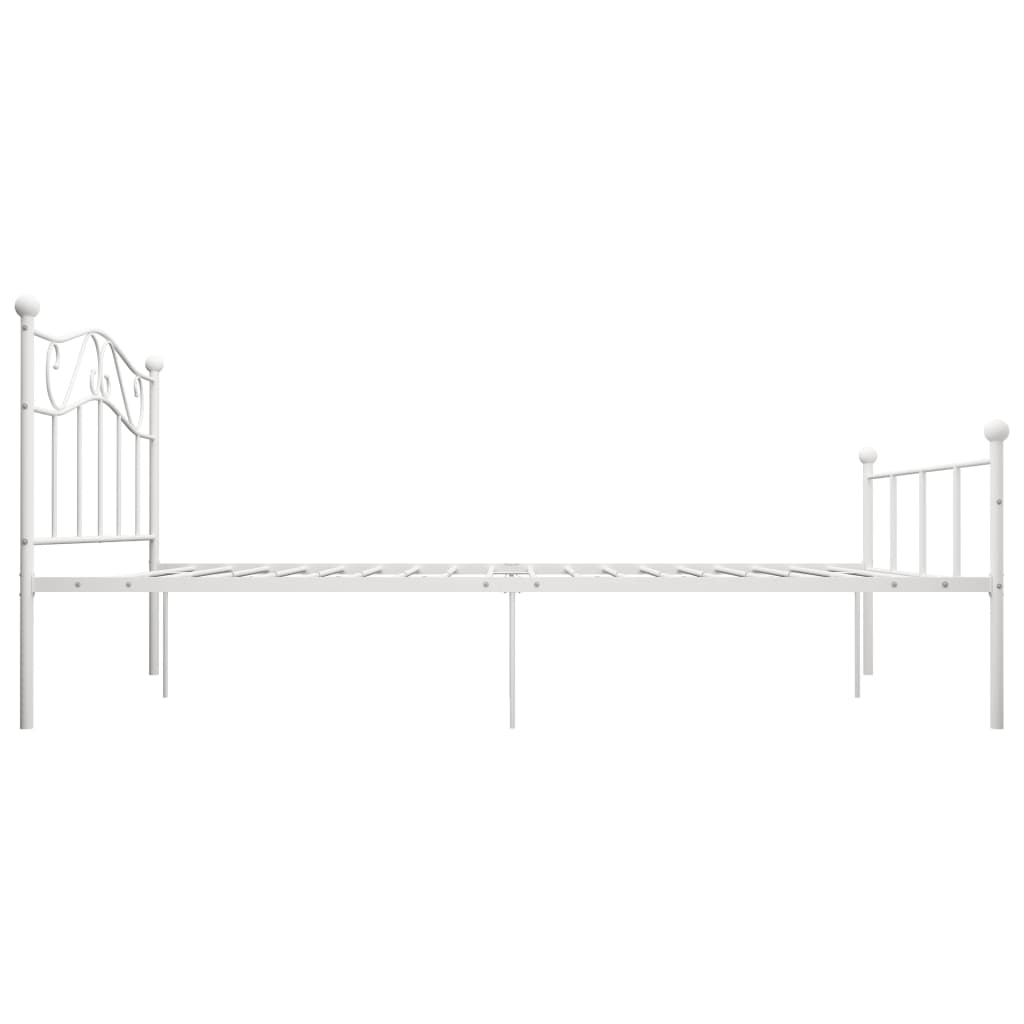 Bedframe metaal wit 160x200 cm is nu te koop bij PeponiXL, paradijselijk wonen!