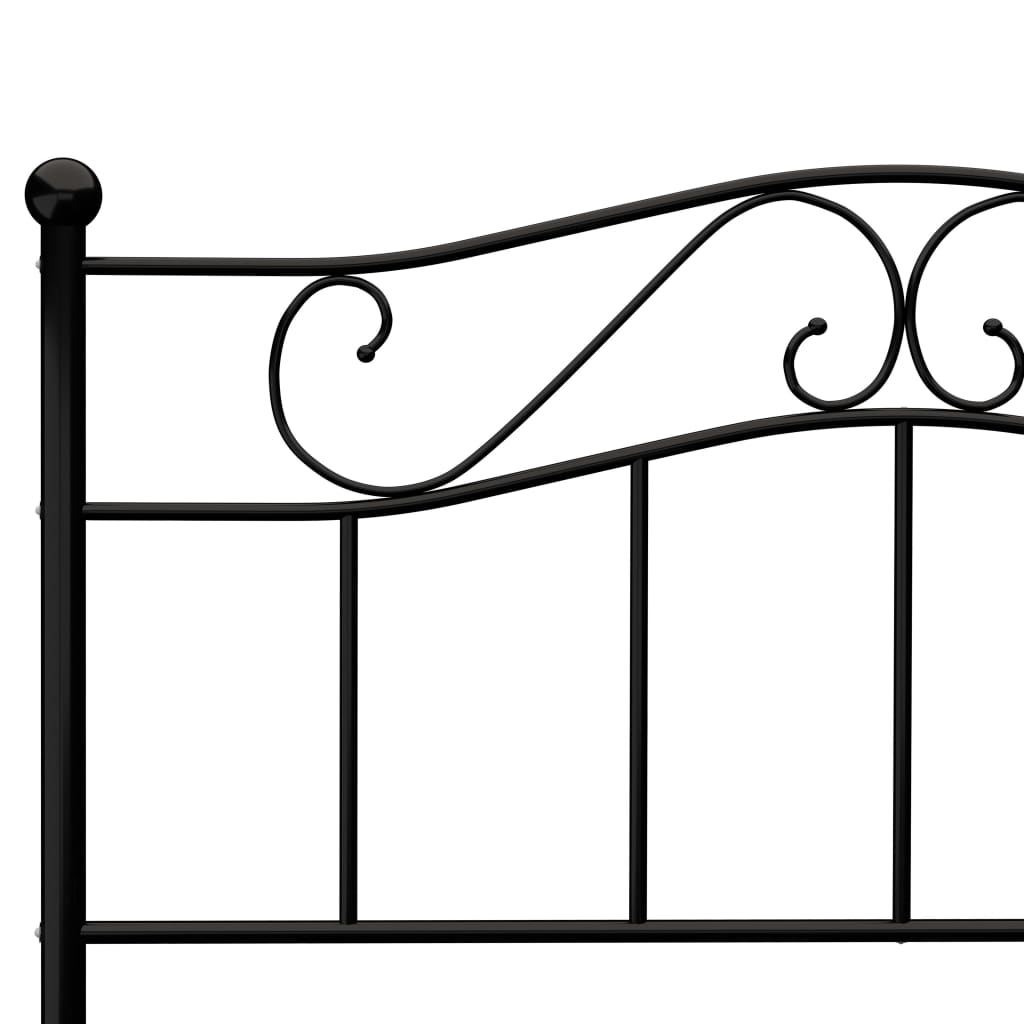 Bedframe metaal zwart 160x200 cm is nu te koop bij PeponiXL, paradijselijk wonen!