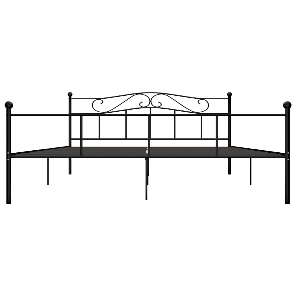 Bedframe metaal zwart 180x200 cm is nu te koop bij PeponiXL, paradijselijk wonen!