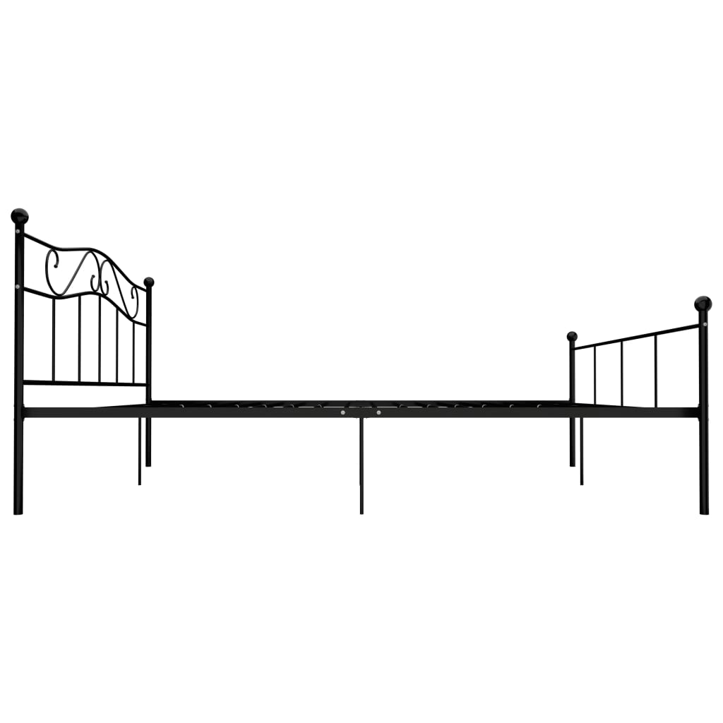 Bedframe metaal zwart 180x200 cm is nu te koop bij PeponiXL, paradijselijk wonen!